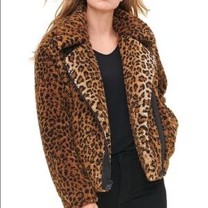 Levi's Leopard Print Faux Fur Jacket